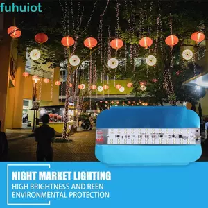 FUHUIOT Iodine-Tungste Light 6500K 50W 100W Spotlight Refletor LED Chiếu sáng ngoài trời Đèn sân vườn Đèn làm việc Đèn LED