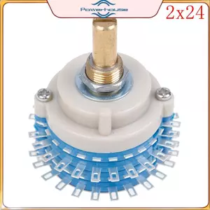 POWER 2Pole 24 bước 2x24 bộ suy giảm công tắc quay điều khiển âm lượng DIY nồi chiết suất.