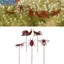 <cosyh>5PCS Rusty Insect Decorative Stakes for Garden Outdoor Iron Animal Decoration