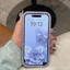 Ốp điện thoại di động, Ins kim cương hai mặt, Độ mờ cao, Thích hợp cho iPhone 16 Plus, 15, 14, 13, 12, 11, Pro Max, Chống sốc