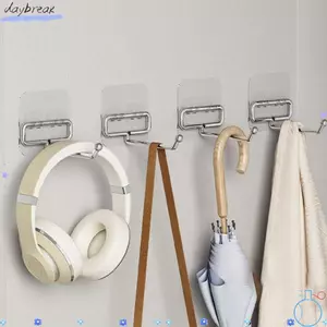 Móc treo tường DAYBREAK, Móc treo quần áo bằng thép không gỉ đục lỗ / đục lỗ, Móc treo tường sáng tạo tự dính Giá treo phòng tắm