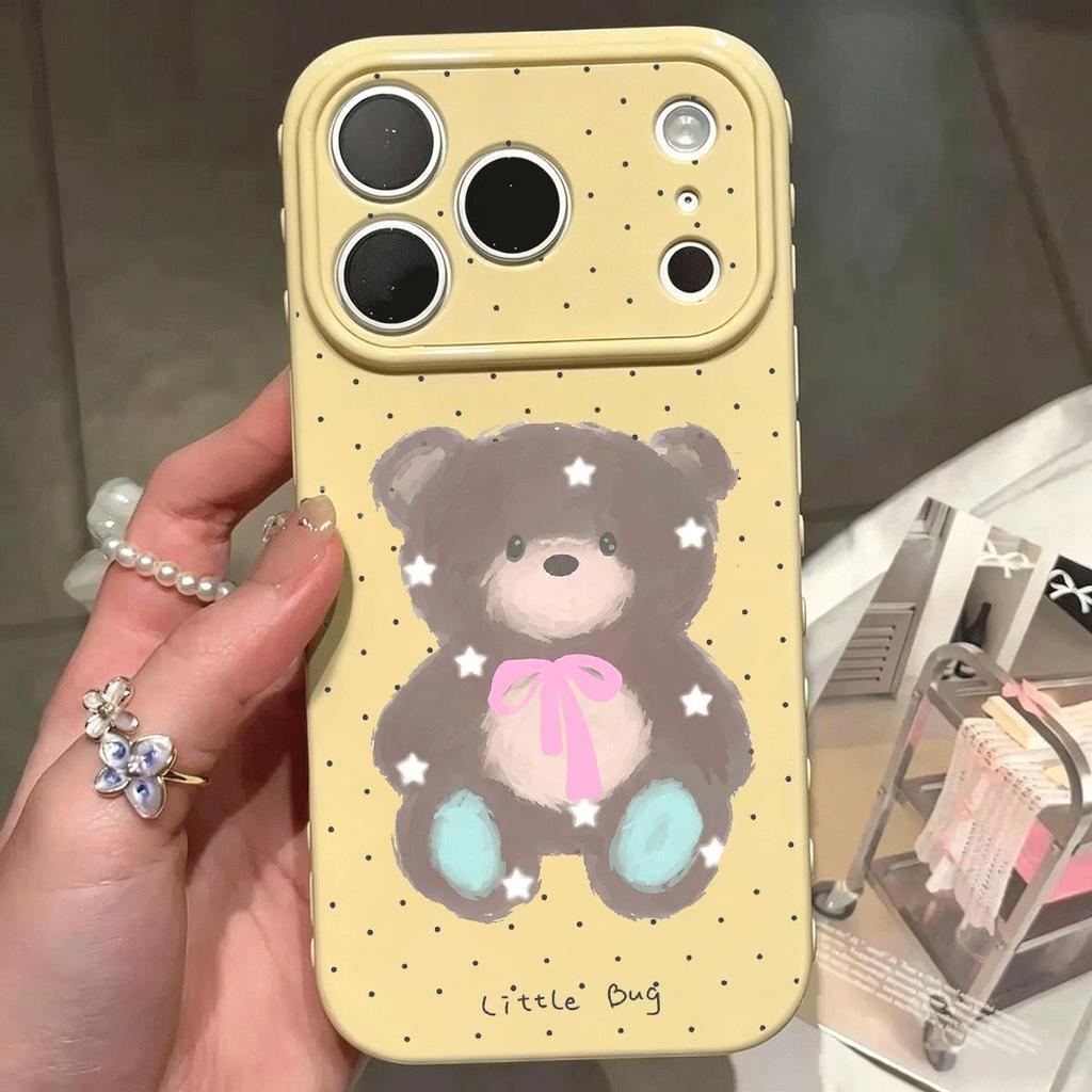 Gấu xám búp bê Thích hợp iPhone 17/16 trường hợp điện thoại 1512 mới 1314