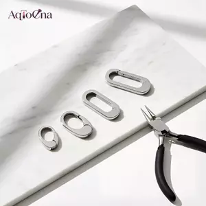 AqToCna Vòng Tay Kết Nối 1 2 Chiếc Đồ Trang Sức Làm Bule Khóa Phụ Kiện DIY Cho Thủ Công Dự Án Thủ Công Nam Nữ AqToCna