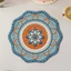 Mandala Placemat Len 3D Hiệu Ứng Tự Làm Xuyên Biên Giới Thảm Cách Nhiệt Placemat Ánh Sáng Sang Trọng Bán Chạy Chống Trơn Trượt Chống Mài Mòn