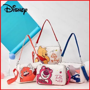 Disney Winnie the Pooh Dâu Gấu Lotso Hoạt Hình Dễ Thương In Hình Túi Du Lịch Dung Tích Lớn Túi Đeo Ngang