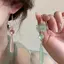 AqToCna Đơn Giản Sen Mặt Dây Chuyền Tai Móc Retro Handmade Trung Quốc Cổ Điển Bông Tai Trung Quốc Cổ Phong Cách Thanh Lịch AqToCna