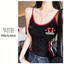 Milyfashion Cotton Ren Khâu Sling Có Miếng Lót Ngực Mùa Hè Slimfit Ôm Hơn Nhìn Ngọt Cay Ngắn Top Thể Thao Phong Cách Mới Y2K XHJU