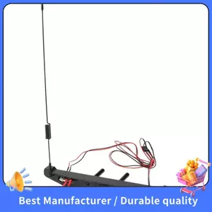 Ốp Lưng Sau Kim Loại Có Đèn LED Ăng Ten Đuôi Móc Cho Xe Bánh Xích RC 1: 10 TRX4 SCX10 90046