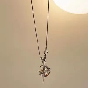 Niche Thiết Kế Mũi Nhọn Galaxy Vòng Cổ Phong Cách Thoáng Mát Áo Len Dây Chuyền Cao Cấp Unisex Ngọt Ngào Mát Chéo Xương Đòn Dây Xích Nam Nữ 26.3.22