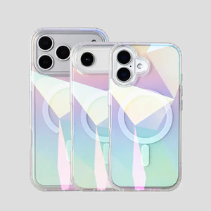 Ốp điện thoại từ tính thiết kế đầy màu sắc cho iPhone 17, 16, 15, 14, 13 Pro Max, có cạnh túi khí TPU và vỏ acrylic cứng. Dành cho iPhone 17, 16, 15 Plus, tương thích với magnetic, preven
