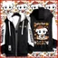 YB1 AESPA Kim Minjeong WINTER anime Dây Kéo Áo Khoác Áo Unisex Top BY1