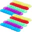 GETVOW 100 Cái Montessori Bingo Chips, Chip đếm tròn nhẹ đầy màu sắc, Tài nguyên học tập toán học trong suốt bằng nhựa Học Montessori