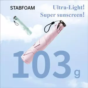 Ô dù đa năng STABFOAM, Ô chống nắng bằng tay khung 6 lỗ chống nắng, Ô đựng bút chì siêu nhẹ có thể gập lại chống tia cực tím có thể gập lại di động