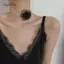 AqToCna Ngọc Trai Lãng Mạn Choker Camellia Nelace Trắng Mùa Hè Xương Đòn Dây Chuyền Với Hoa Ngọc Trai Dành Cho Nữ AqToCna