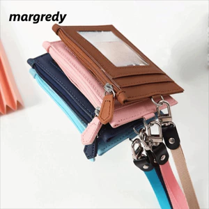 Túi đựng thẻ MARGREDY, Túi đựng huy hiệu thẻ bằng da PU, thông thường có thẻ buộc cổ học sinh