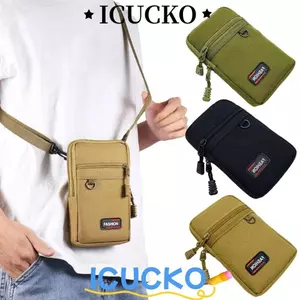 ICUCKO 1 Cái Túi Điện Thoại, Túi Thắt Lưng Chống Mài Mòn 7 Inch, Túi Điện Thoại Di Động Nylon Thể Thao Nhẹ Bền Đẹp Cho Cắm Trại Ngoài Trời