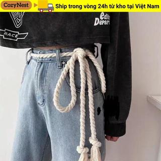 Thắt lưng COZYNEST, Thắt lưng dây dày cổ điển phong cách Ins, Thiết kế sang trọng Thắt lưng đa năng