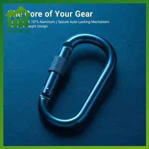 SWEET 12KN D-Shape Nhôm Carabiner Có Vít An Toàn Lo Cho Hoạt Động Cắm Trại Và Leo Núi n