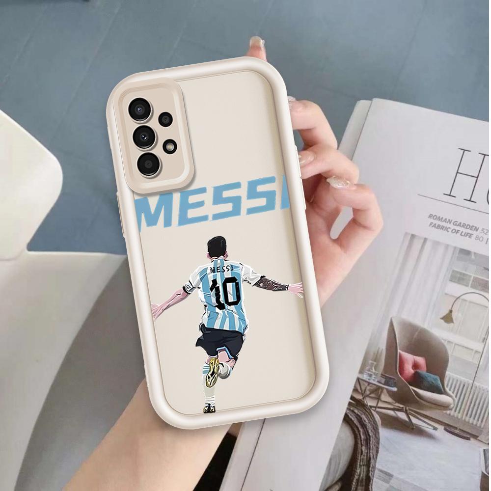 Ốp Lưng Cho Samsung A13 A23 A33 A32 A52 A52S 4G 5G Hoạt Hình Silicon Nghệ Thuật Mềm Ốp lưng TPU NO.10 Messi Bóng Đá Sinh Viên Mắt Thiên Thần Ốp Lưng Chống Sốc