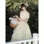 ☘️Áo choàng lót mỏng Phong cách Lolita Thiết kế ban đầu Tay cầm tranh sơn dầu Voan op / jsk Top Gemini lolita