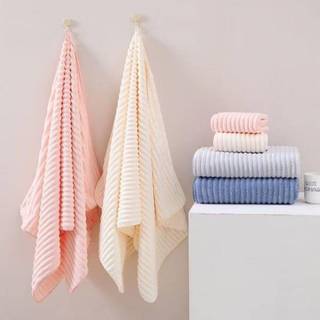 4 Màu Khăn Tắm Khăn Gội Khăn Mặt Sợi Cotton Mềm Mịn Thấm Hút Tốt Siêu Mềm Mịn Siêu Bền