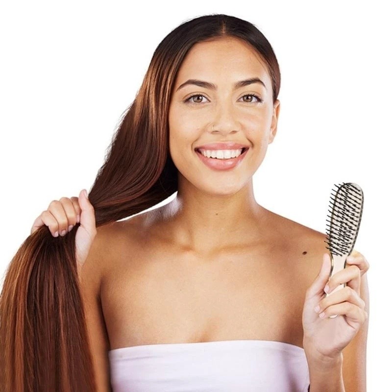 Mới Trong Suốt Detangling Tóc Lông Linh Hoạt Cho Tóc Ướt Khô Massage Da Đầu Chống Tĩnh Điện Detangler Lược