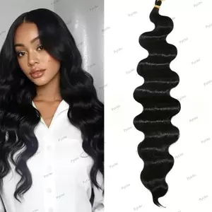 Gói Dệt Tóc PYCOU, Sợi Tổng Hợp Chiều Dài 24 inch Tóc Bện Brazil, Kết Cấu Sóng Dệt Nhanh Rời Sóng Sâu Phần Mở Rộng Tóc