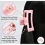 SMILE 5 Cái / bộ Kẹp Tóc, Hình Chữ Nhật Nhựa Rỗng Vuốt Tóc Kẹp, Chống Trơn Trượt In Hoa Phụ Kiện Tóc Nữ Bé Gái