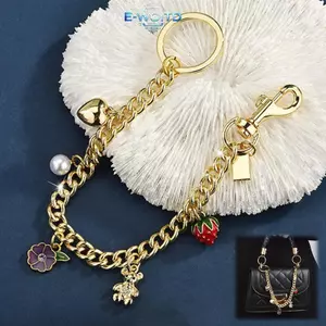 E-WOITD Túi Gấu Cầu Vồng Mặt Dây Chuyền Túi Dây Xích Trang Trí Ví Kim Loại Phụ Kiện Cho Túi Xách, Túi Tote, Túi Đeo Ngang Và Túi Đeo Vai E-WOITD