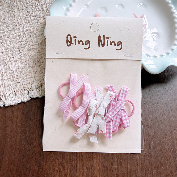 Dây buộc tóc cho bé gái Dây buộc nơ ca rô