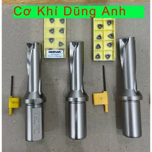 Mũi khoan CNC gắn mảnh hợp kim WC từ phi 14-40mm chiều dài 3D, khoan cực kì năng suất và tốt