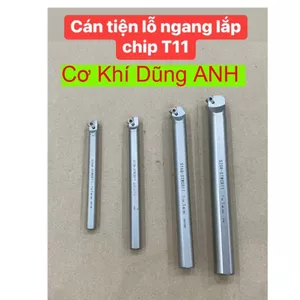 Cán tiện lỗ ngang lắp chip T11 làm bằng thép trắng chống rung độ bền cao