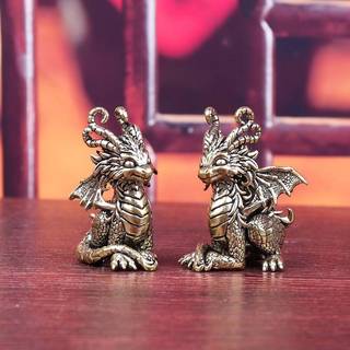 [KTP] Đồng cổ Trung Quốc rồng tượng thu nhỏ đồng thau chặn giấy