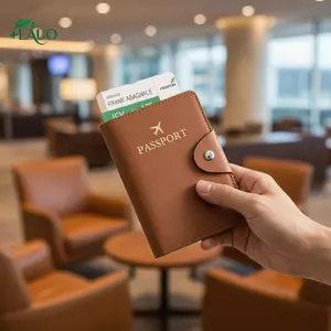 Ví đựng hộ chiếu bằng da PU Springevenstar có khóa kéo dành cho nữ Du lịch nhiều màu Springevenstar