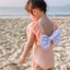 2026 Phong Cách Mới Bé Gái Đồ Bơi Trẻ Em Một Mảnh Màu Nơ Đồ Bơi Cho Bé Hàn Quốc Dễ Thương Ren Đồ Bơi