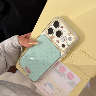 [Sheren] Ốp Điện Thoại Chấm Bi Dopamine Thích Hợp Cho i17 16 15 14 13 12 11 pro max Vỏ Bảo Vệ Chống Sốc