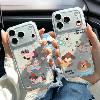 Chó lạp xưởng dự tiệc ỐP đIệN ThoạI Cho IPhone 17 16PRO 15Plus 14 13 12 11 Promax XR XSMAX ốP Silicon TPU MềM Trong SuốT