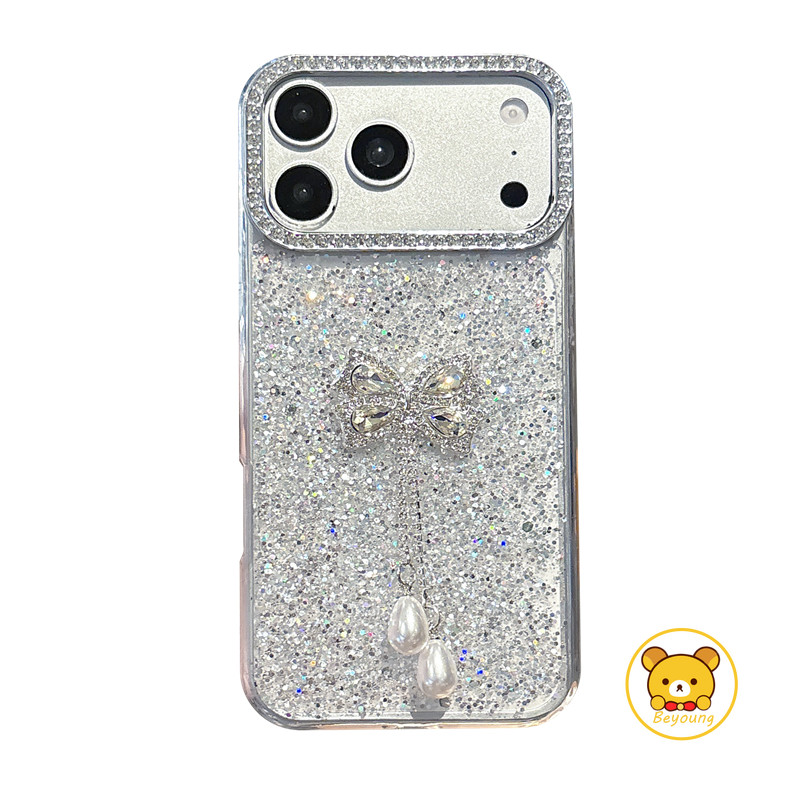 Ốp Điện Thoại Nơ Lấp Lánh Cho OPPO A17 A17K A16 A16S A15 A15S A11S A8 A6 Max A5 A5i A5M A3 Năng Lượng A3i A3X A2M A2X A1i A1S A1X Pro Vỏ Mềm Khung Kim Cương Sáng Dễ Thương