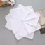 Khăn tay Cotton Thi trắng nguyên chất 30cm cao cấp Vải bền phong cách cổ điển di động cho phòng tập thể dục du lịch ngoài trời