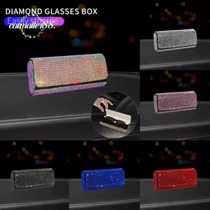 Kính Mát CATMALLER88, Kính Mát Vỏ Cứng Bảo Vệ Kính Ô Tô, Di Động Bling Kim Cương Giả Chống Áp Lực Kính Mắt Trường Hợp Bảo Quản Ô Tô