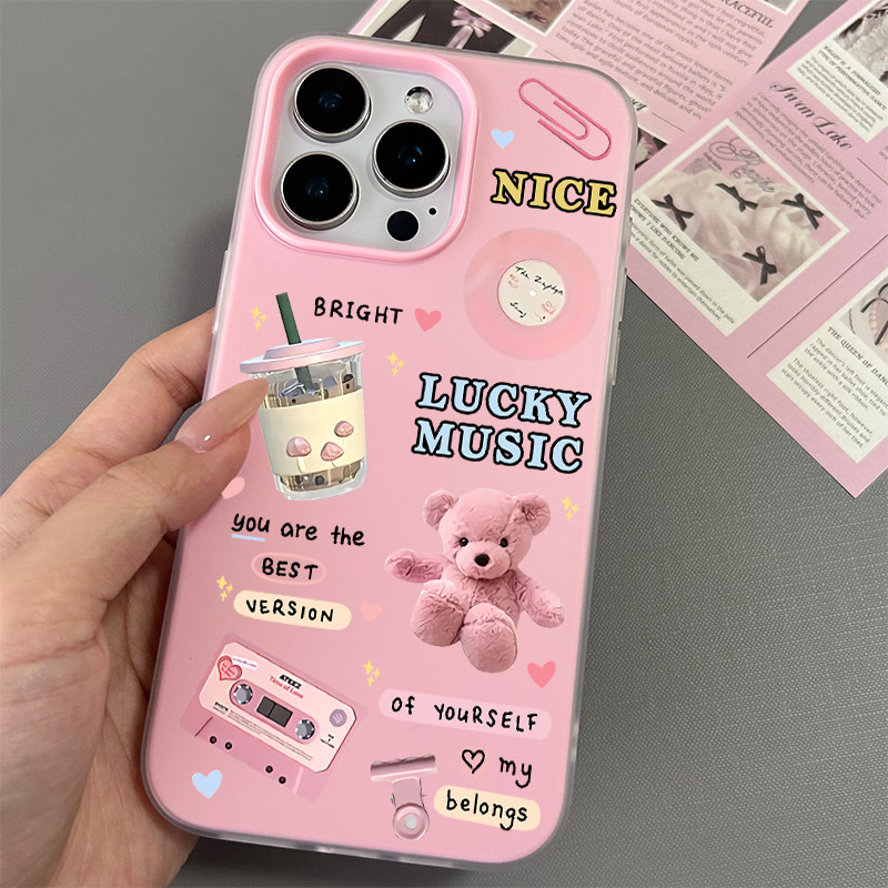Ốp điện thoại cho iPhone 17/16 Pro Max/15/14/13/12/11 15/14/13/12/11; Họa tiết hoa tulip vẽ nguệch ngoạc