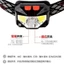 Mini USB Sạc COB Đèn Đỏ Đèn Pha LED Chạy Ban Đêm Ngoài Trời Câu Cá Đêm Chống Nước Đầu Cảm Biến Ánh Sáng Mạnh Mẽ Đèn Pha