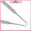 MYPANDA Vòng tròn bằng thép không gỉ hai đầu / Đầu móng ngựa Dụng cụ đẩy móng tay Dụng cụ chăm sóc làm sạch móng tay.