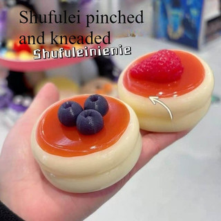 1 Cái Đa Lớp Souffle Bánh Squishy Di Động Bỏ Túi Căng Thẳng Giải Phóng Fidget Đồ Chơi