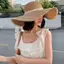JRP Nữ Bên Biển Nơ Mũ Đi Biển Oversize Mũ Rơm Nữ Mùa Hè Áo Chống Nắng Mũ Vành Lớn Thích Hợp Để Chống Nắng JRP