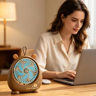 Quạt Để Bàn Capybara Quạt Làm Mát Sạc USB Hoạt Hình Có Thể Điều Chỉnh 2 Tốc Độ Cho Gia Đình Căn Hộ Phòng Ngủ Văn Phòng Ký Túc Xá mueadsyvn