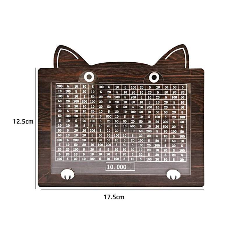 ECK 1 Bộ Ngân Hàng Lưu Trữ Tiền Bằng Gỗ Có Thể Tái Sử Dụng Với Mục Tiêu Hoạt Hình Mèo Tiết Kiệm Tiền Hộp Đựng Tiền Xu Cho Người Lớn Và Trẻ Em HOT