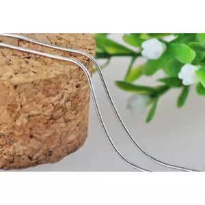 ECK Dài 16-28inch (40-80cm) Bạc Chokers Nelaces 1mm Rắn Dây Xích Nelace HOT