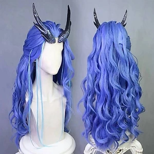 Hoạt Hình Nezha 2 Demon Boy Chaos Sea Long Xoăn Tóc Dì Biển Rồng Ao Run COS Highlight Tóc Giả