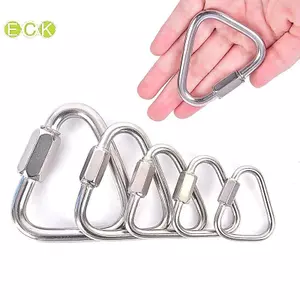 Tam Giác Carabiner Thép Không Gỉ Móc Khóa Snap Clip Móc Bule Vít Lo Đẹp